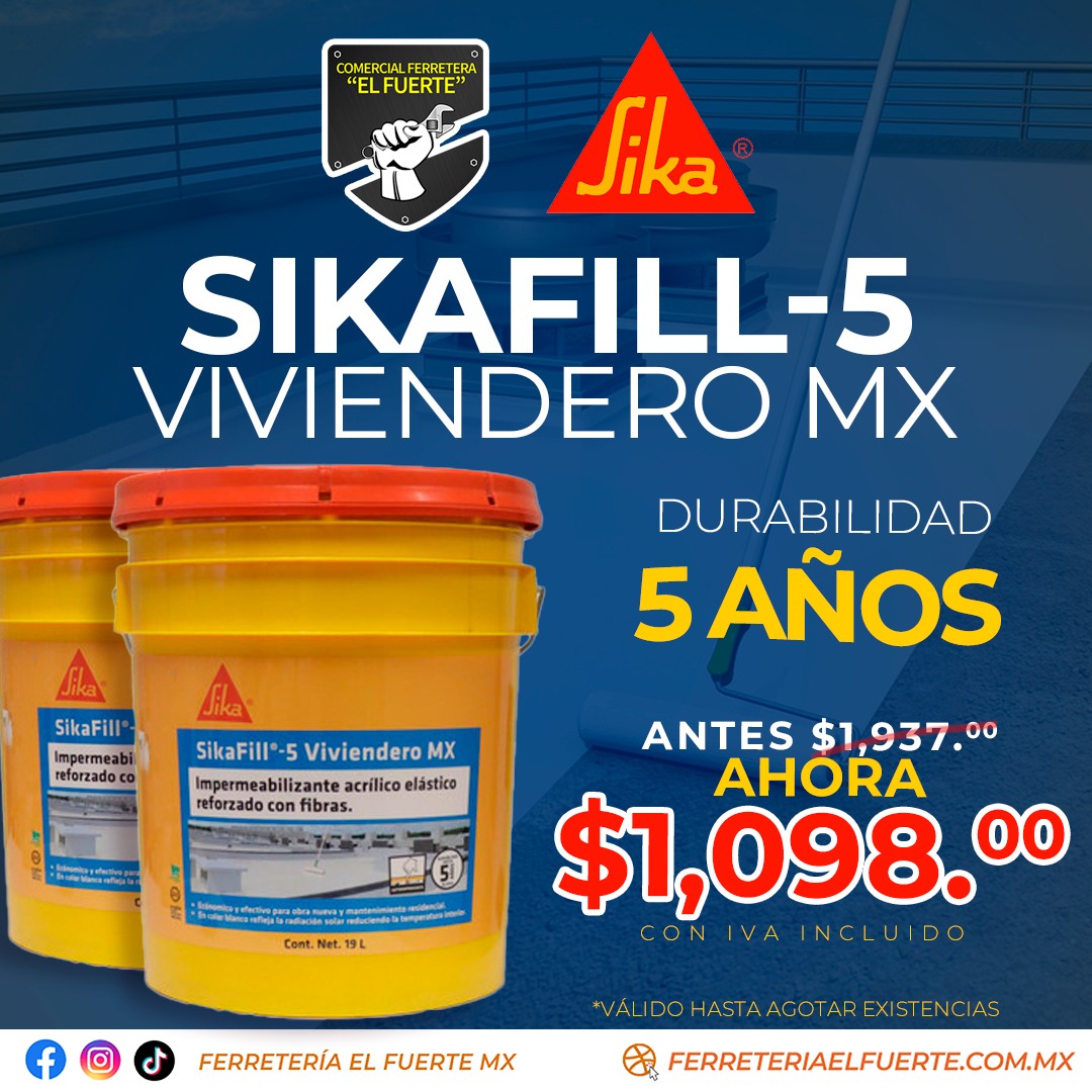 Lee más sobre el artículo ¿Por qué usar SikaFill®-5 Viviendero MX? 🏠